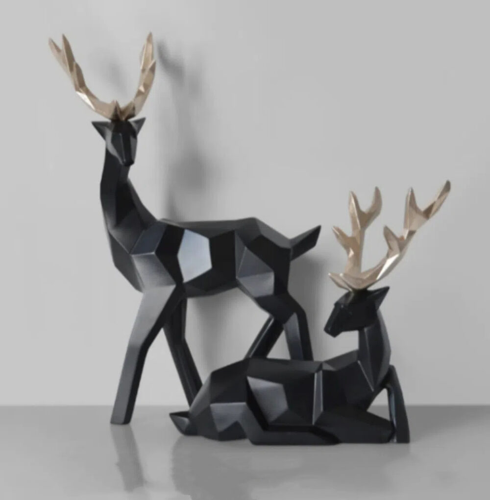 Home Fortune Deer Resin Living Room Decoration - Image 3